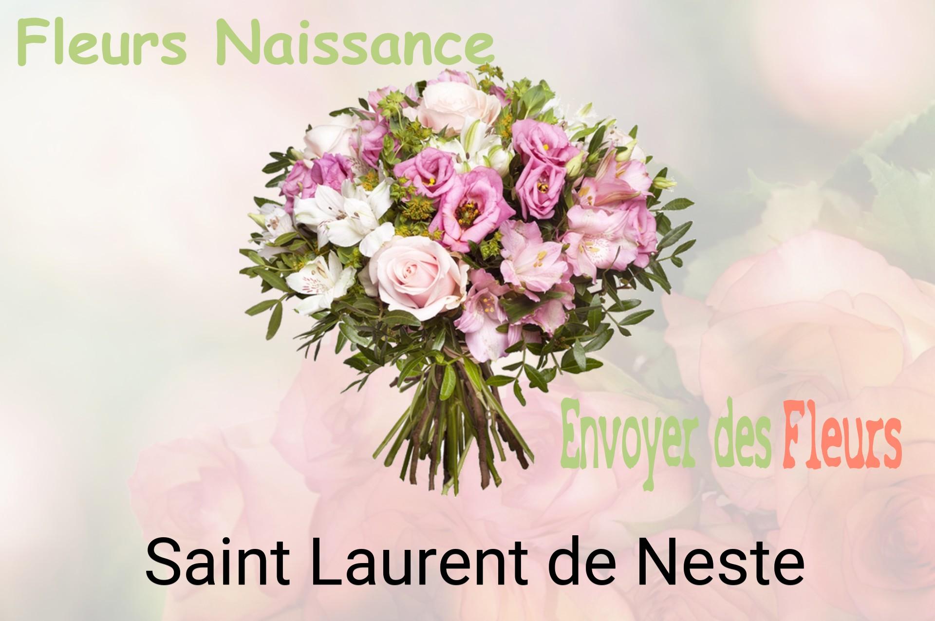 Bouquet de fleurs de naissance livré à Saint-Laurent-de-Neste